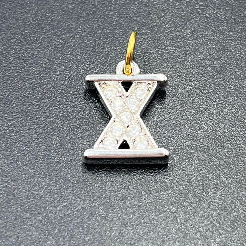 Joan Rivers Vintage Roman Numeral X
10 Ten Year Anniversary Rhinestone Charm